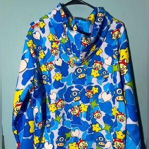 Colorful Cartoon Full Zip Japanese streetwear hoodie